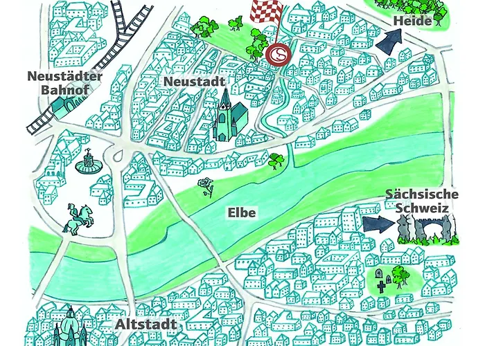 Апартаменты Dein Zuhause In Der Ferne Im Gruenen Kreativhof 